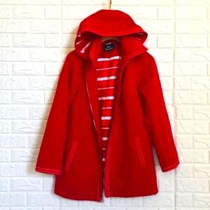 Dennis Basso water resistant red jacket